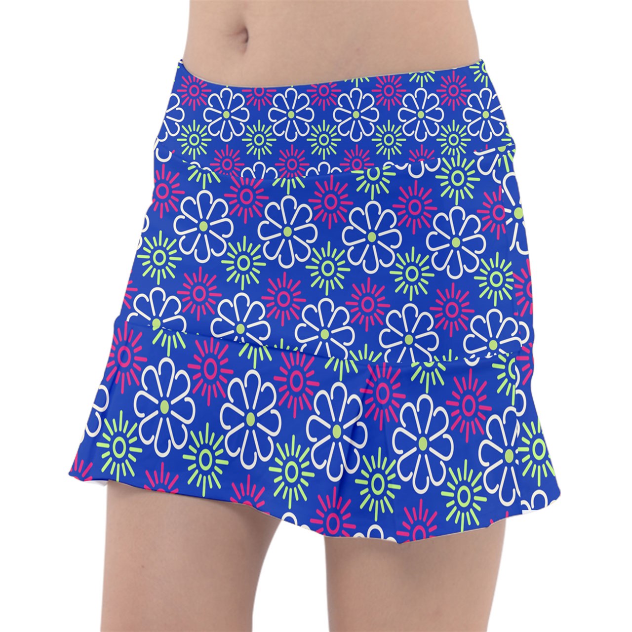 Dizzy Pickle April Royal Blue Women's Pickleball Classic 15" Pickleball Skort with Inner Shorts