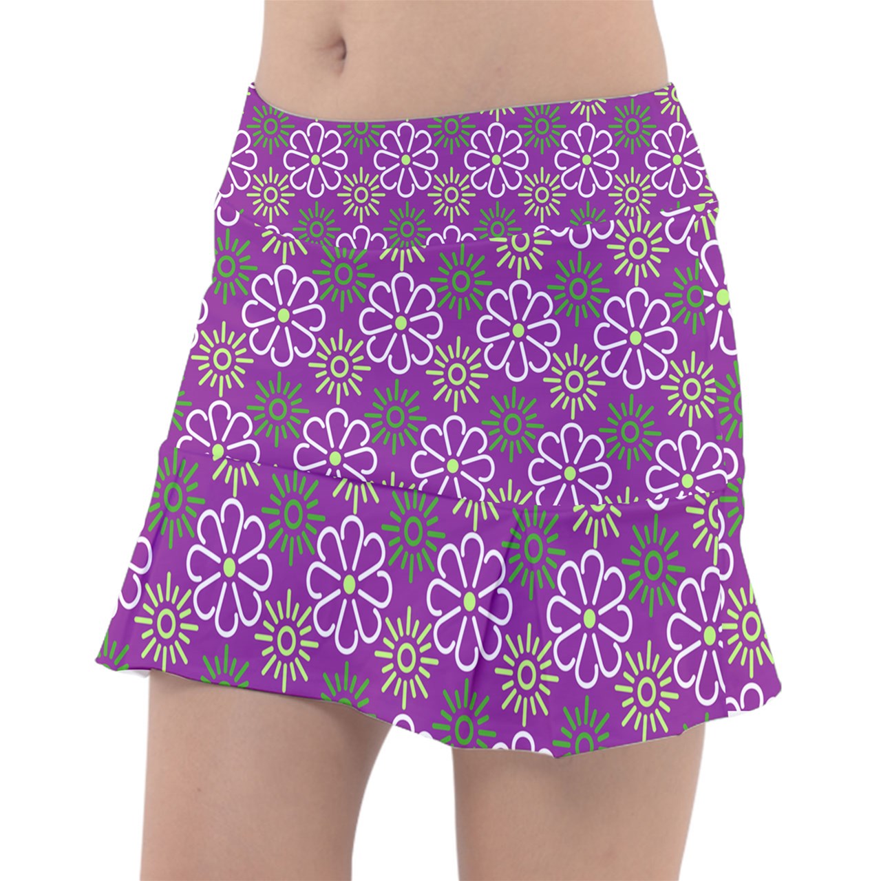 Dizzy Pickle April Purple Women's Pickleball Classic 15" Pickleball Skort with Inner Shorts