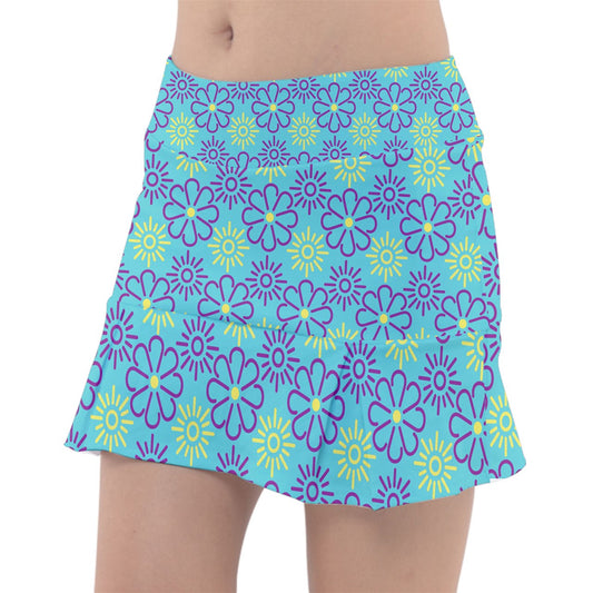 Dizzy Pickle April Teal Women's Pickleball Classic 15" Pickleball Skort with Inner Shorts