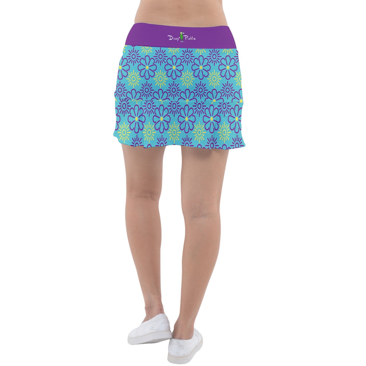 Dizzy Pickle April Teal Women's Pickleball Classic 15" Pickleball Skort with Inner Shorts