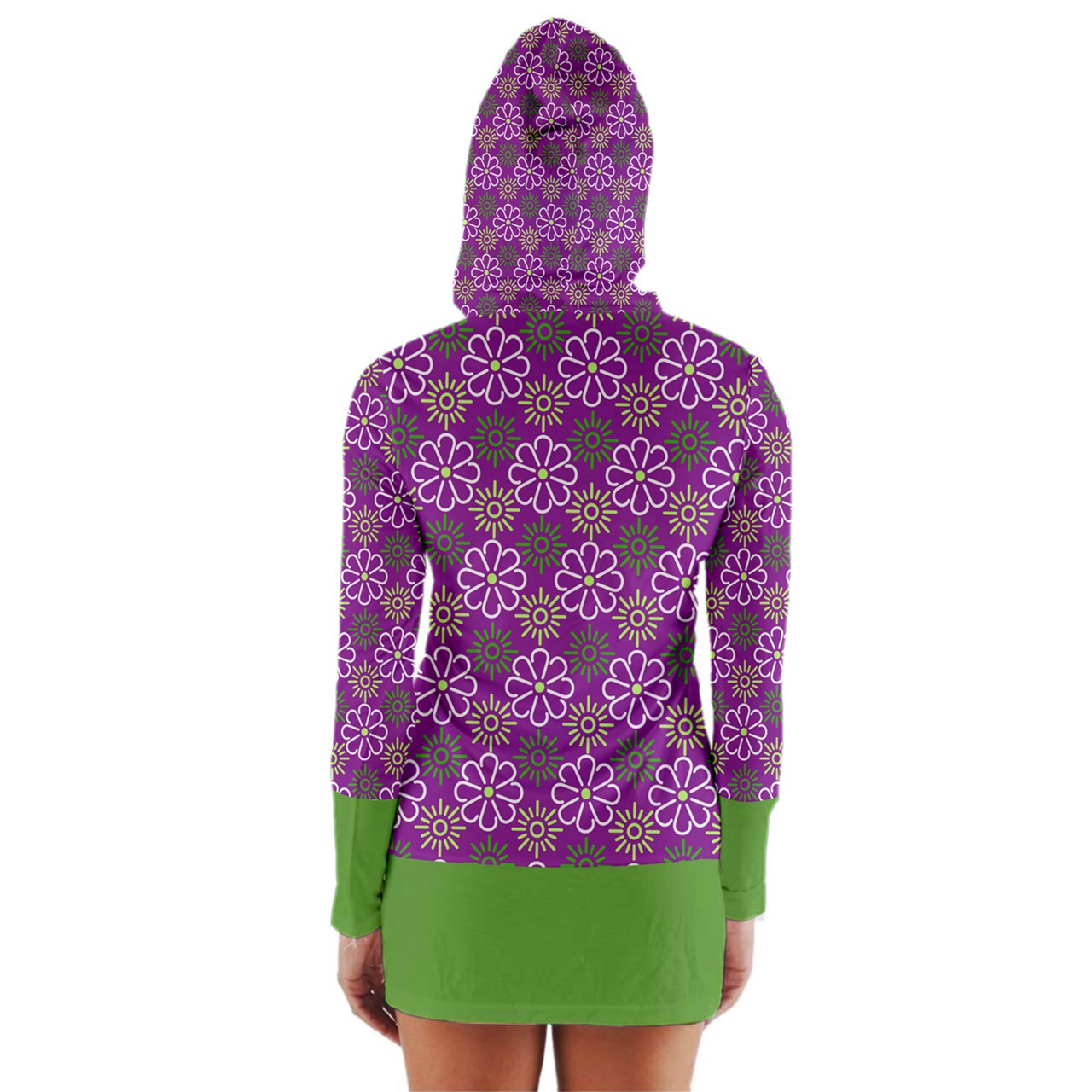 Dizzy Pickle April Purple Women's Pickleball Long Sleeve Hooded T-Shirt with Cuffs