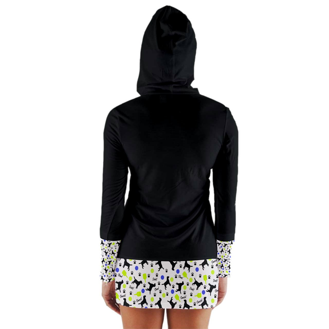 Dizzy Pickle Connie Women's Pickleball Long Sleeve Hooded T-Shirt with Cuffs