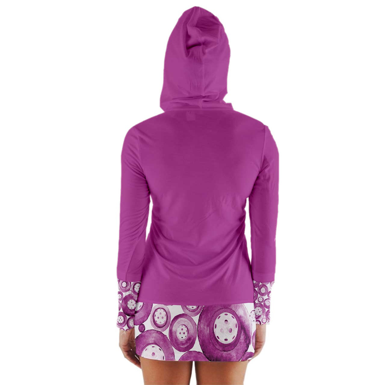 Dizzy Pickle Heidi MW Main Women's Pickleball Long Sleeve Hooded T-Shirt with Cuffs