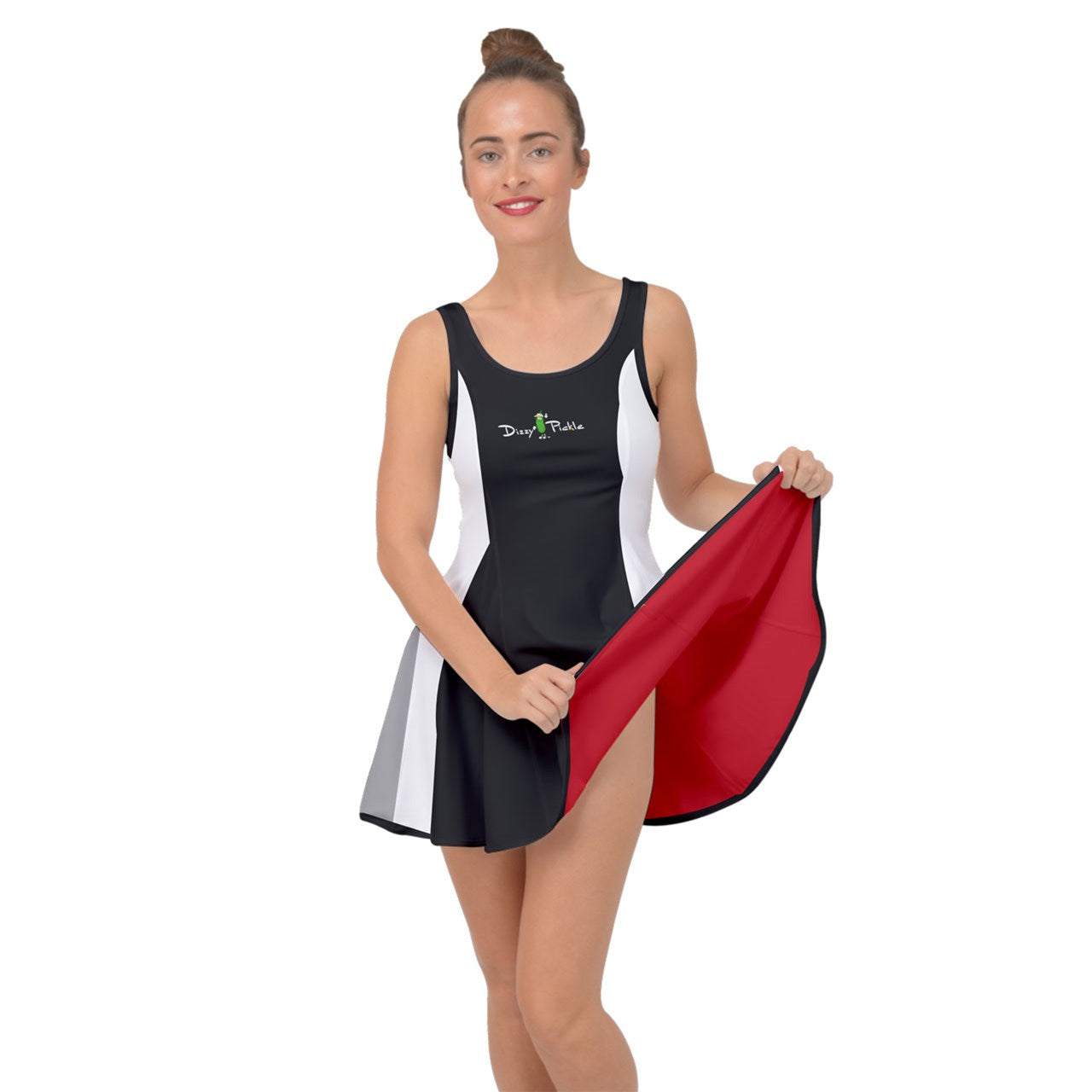 Dizzy Pickle April Red Women's Pickleball Reversible Skirt (No Shorts Included)