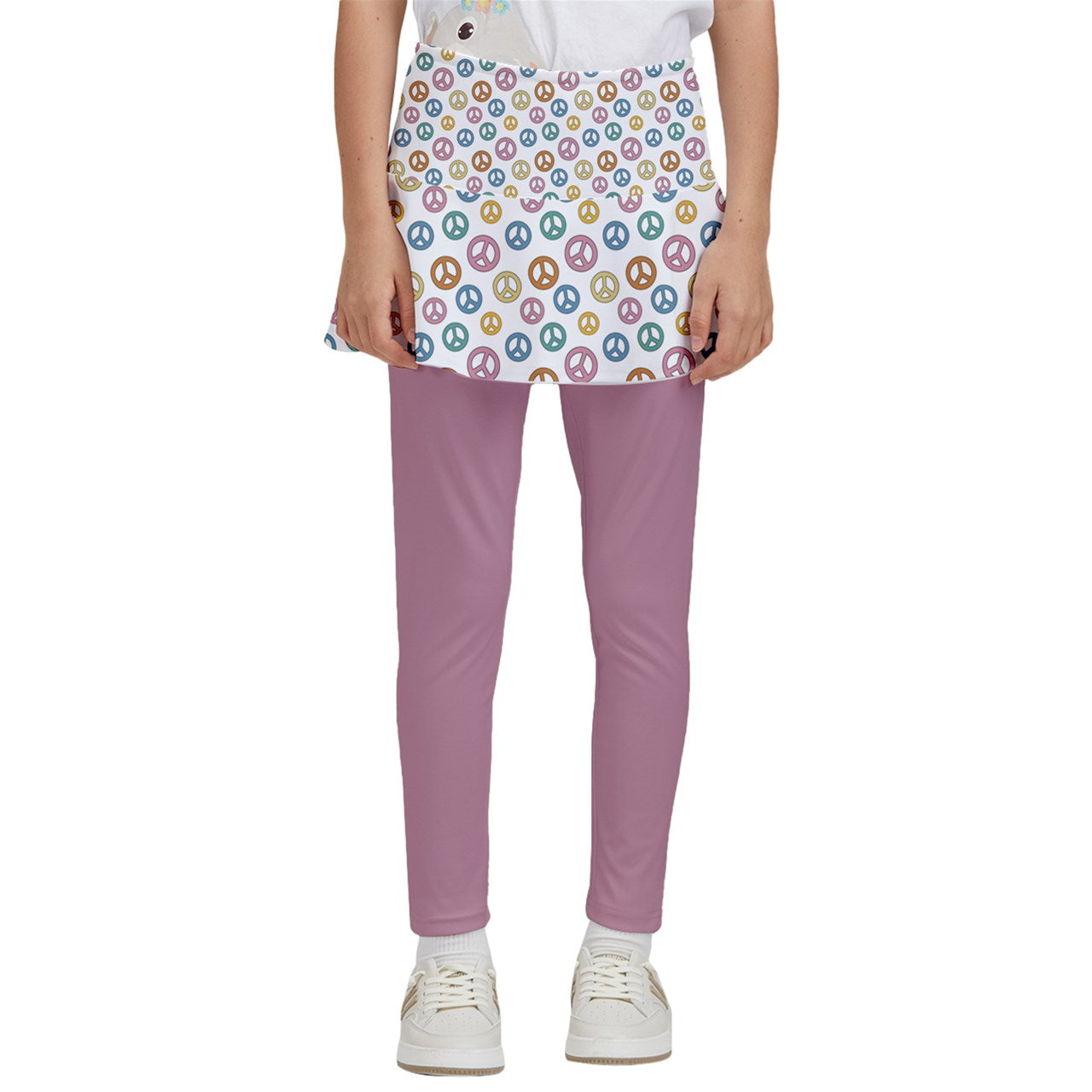 Dizzy Pickle Faith Pink Girl's Pickleball Skirted Leggings