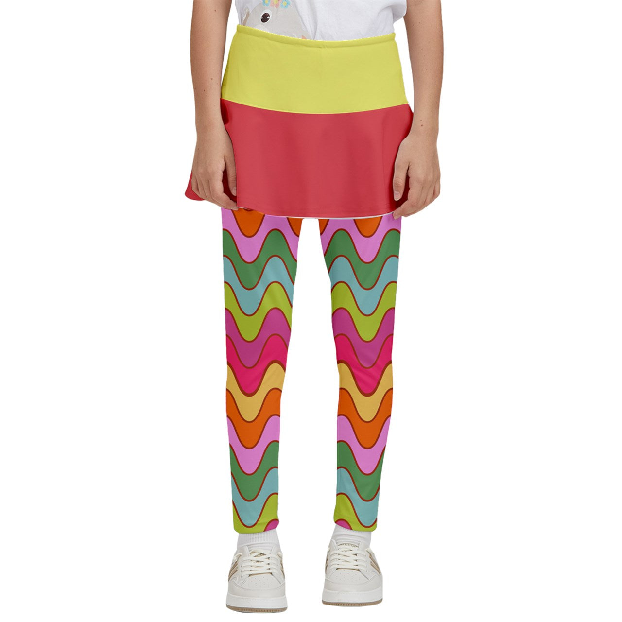 Dizzy Pickle Hannah Waves Girl's Pickleball Skirted Leggings