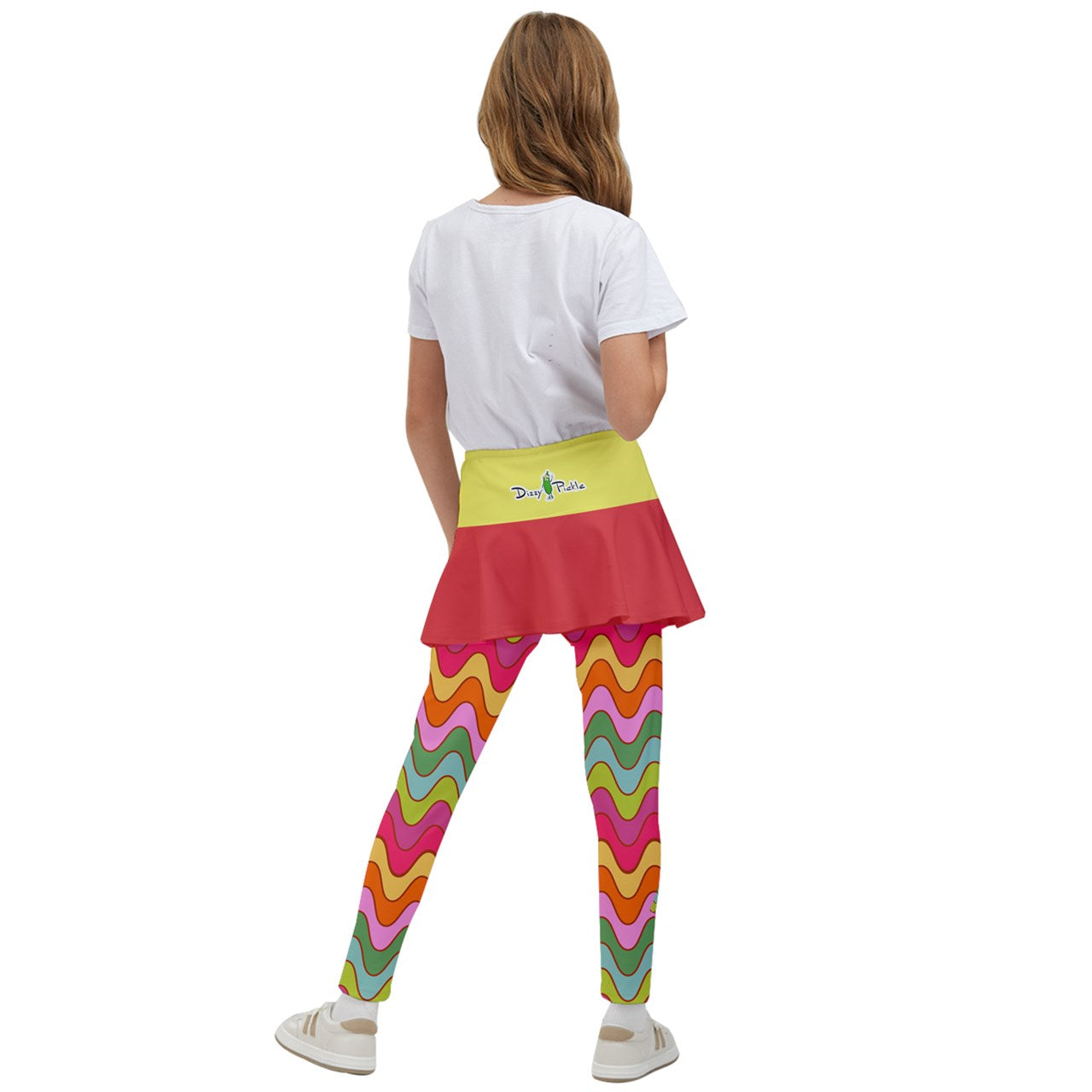 Dizzy Pickle Hannah Waves Girl's Pickleball Skirted Leggings