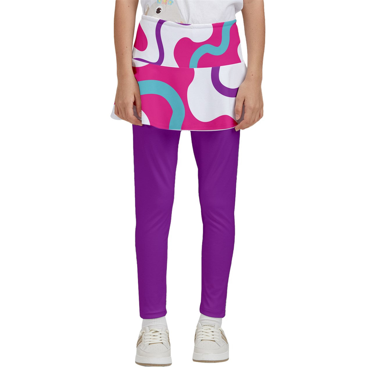 Dizzy Pickle Jenny Waves Girl's Pickleball Skirted Leggings