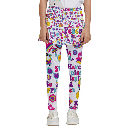 Dizzy Pickle Jenny Girl's Pickleball Skirted Leggings