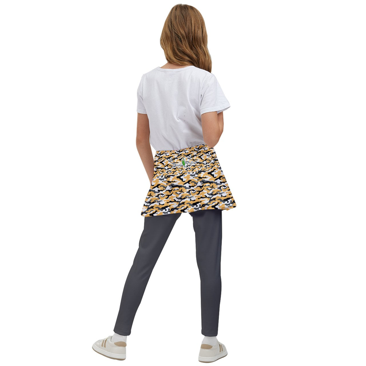 Dizzy Pickle Jan Gold Girl's Pickleball Skirted Leggings