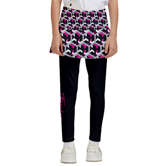 Dizzy Pickle Fearless Girl's Pickleball Skirted Leggings