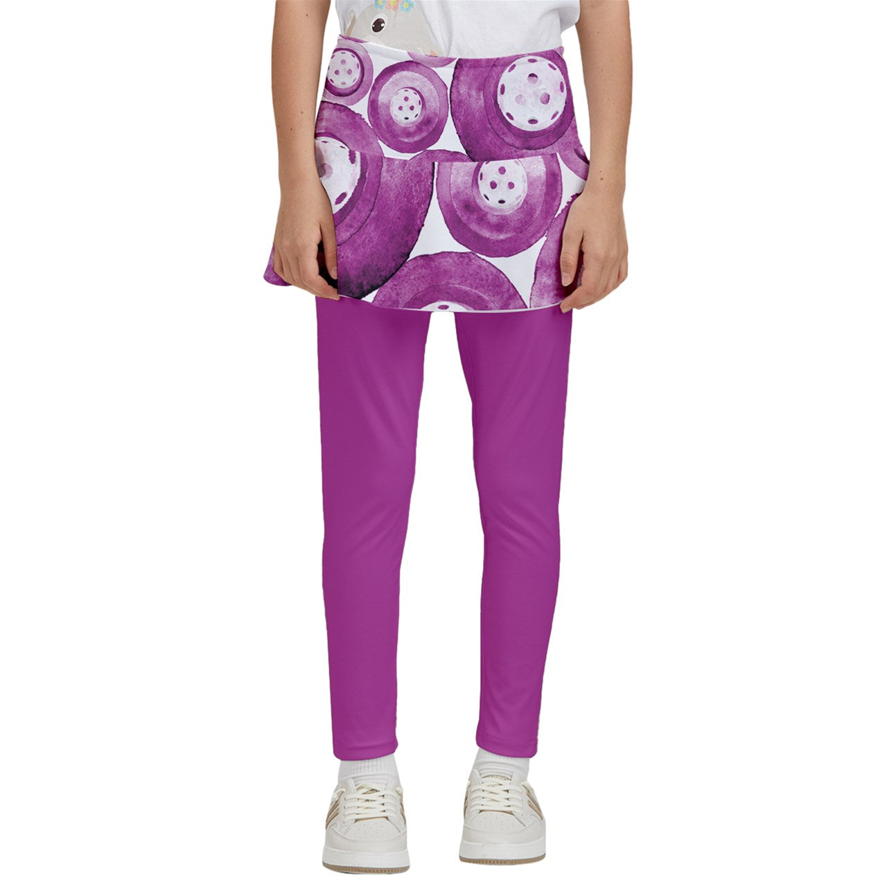 Dizzy Pickle Heidi MW Girl's Pickleball Skirted Leggings