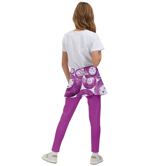 Dizzy Pickle Heidi MW Girl's Pickleball Skirted Leggings