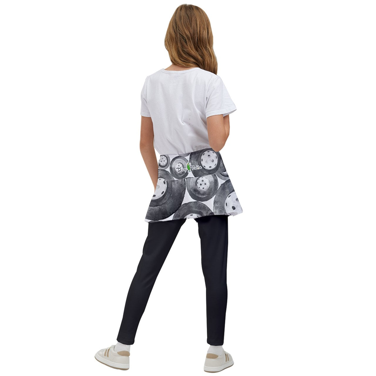 Dizzy Pickle Heidi BKW Girl's Pickleball Skirted Leggings