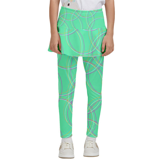 Dizzy Pickle Emily Focused Girl's Pickleball Skirted Leggings