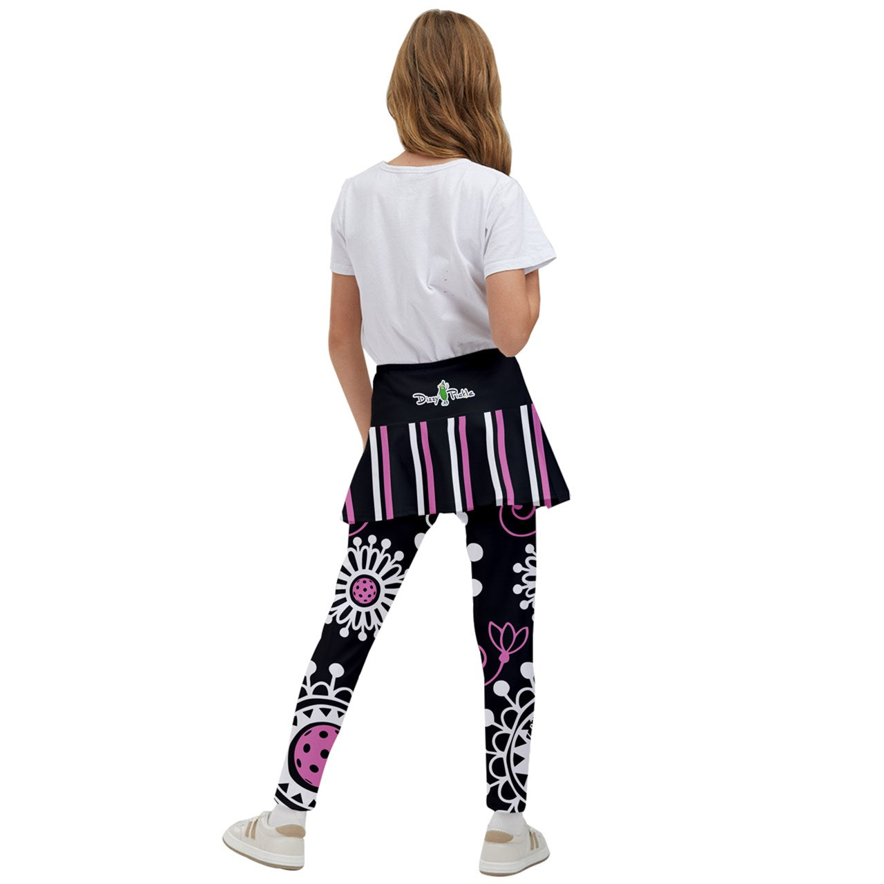 Dizzy Pickle Coming Up Daisies BP Girl's Pickleball Skirted Leggings