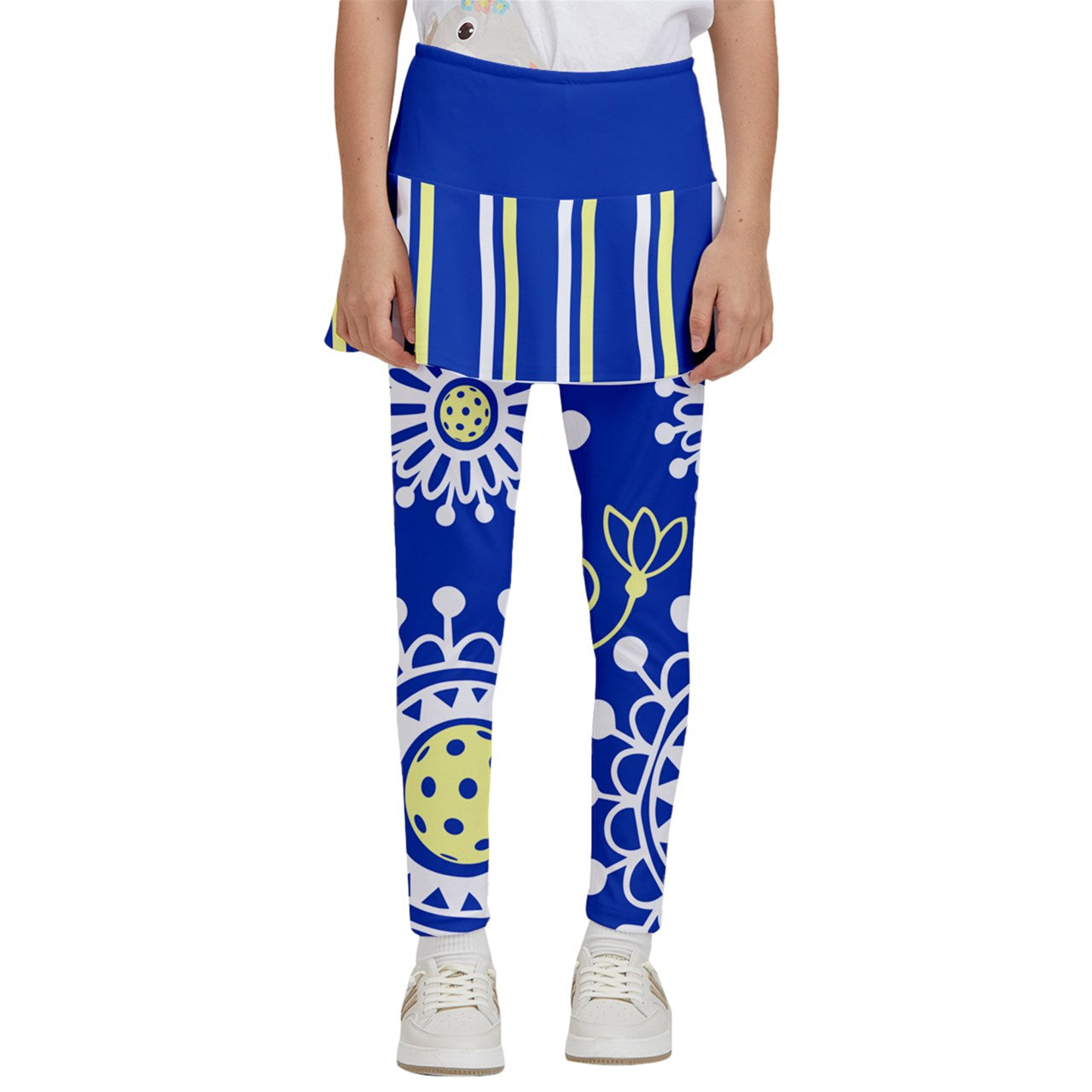 Dizzy Pickle Coming Up Daisies BY Girl's Pickleball Skirted Leggings