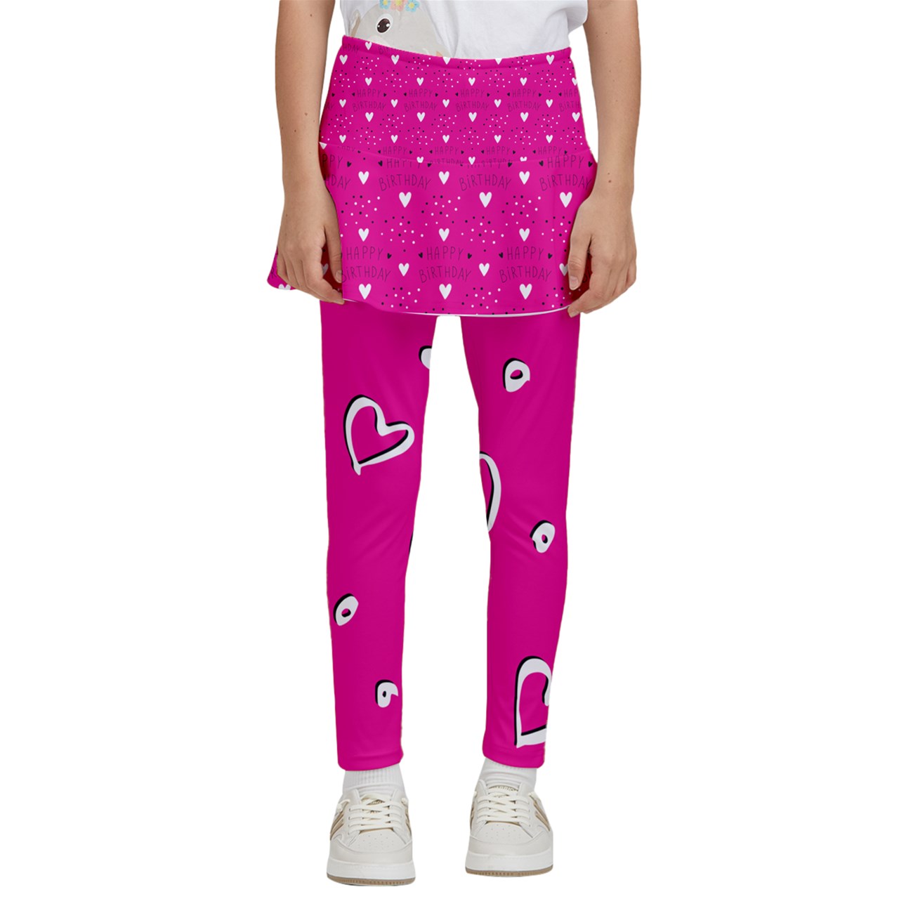 Dizzy Pickle Celebrate You Girl's Pickleball Skirted Leggings