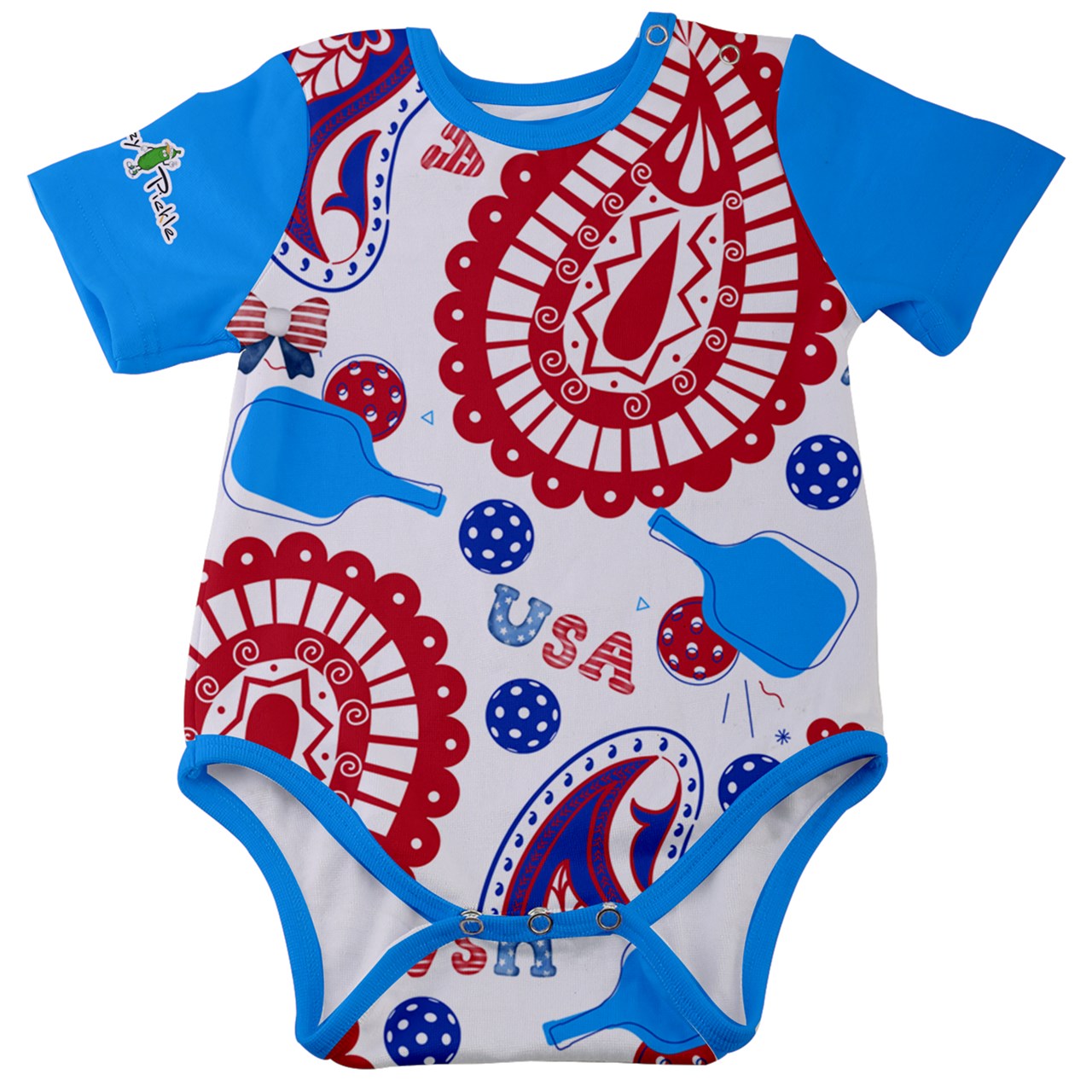 Dizzy Pickle Lil Dizzy Freedom Baby Short Sleeve Onesie