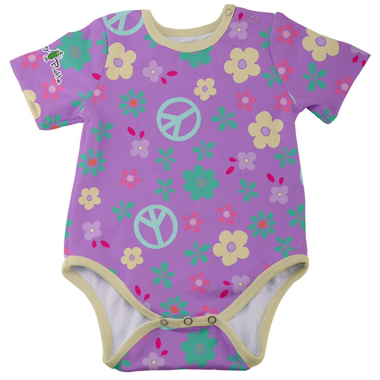 Dizzy Pickle Lil Dizzy Hope Lavender Baby Short Sleeve Onesie