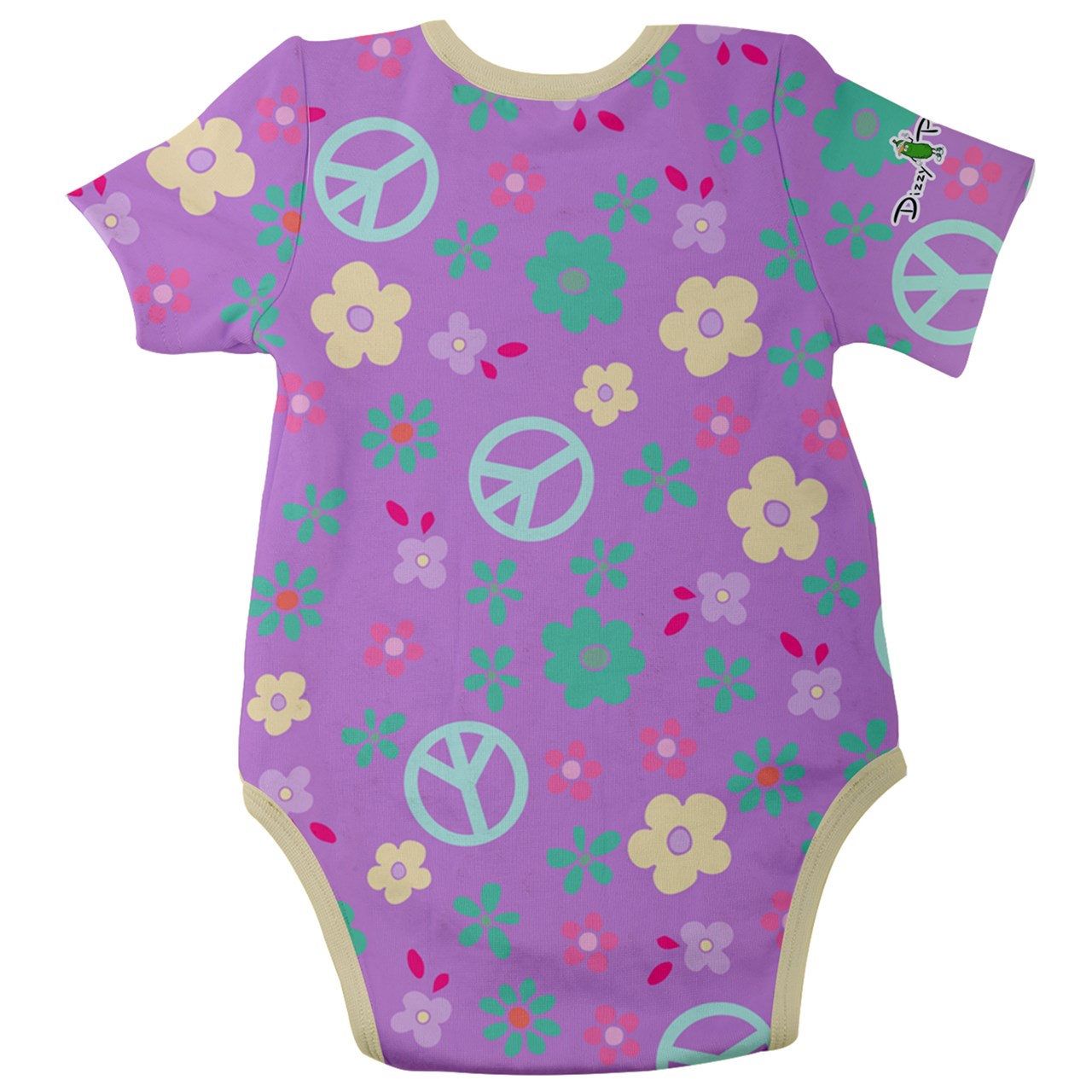 Dizzy Pickle Lil Dizzy Hope Lavender Baby Short Sleeve Onesie