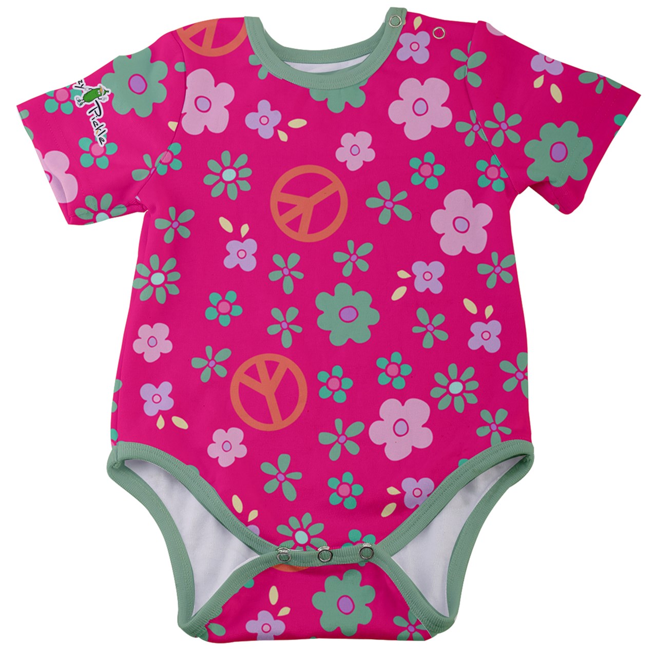 Dizzy Pickle Lil Dizzy Hope Pink Baby Short Sleeve Onesie