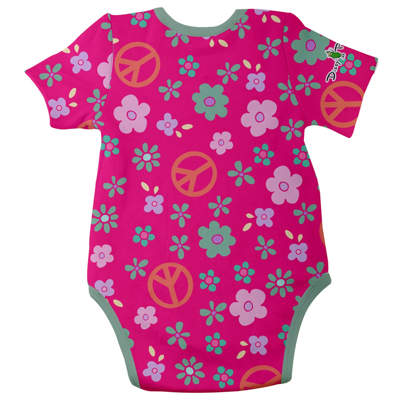 Dizzy Pickle Lil Dizzy Hope Pink Baby Short Sleeve Onesie