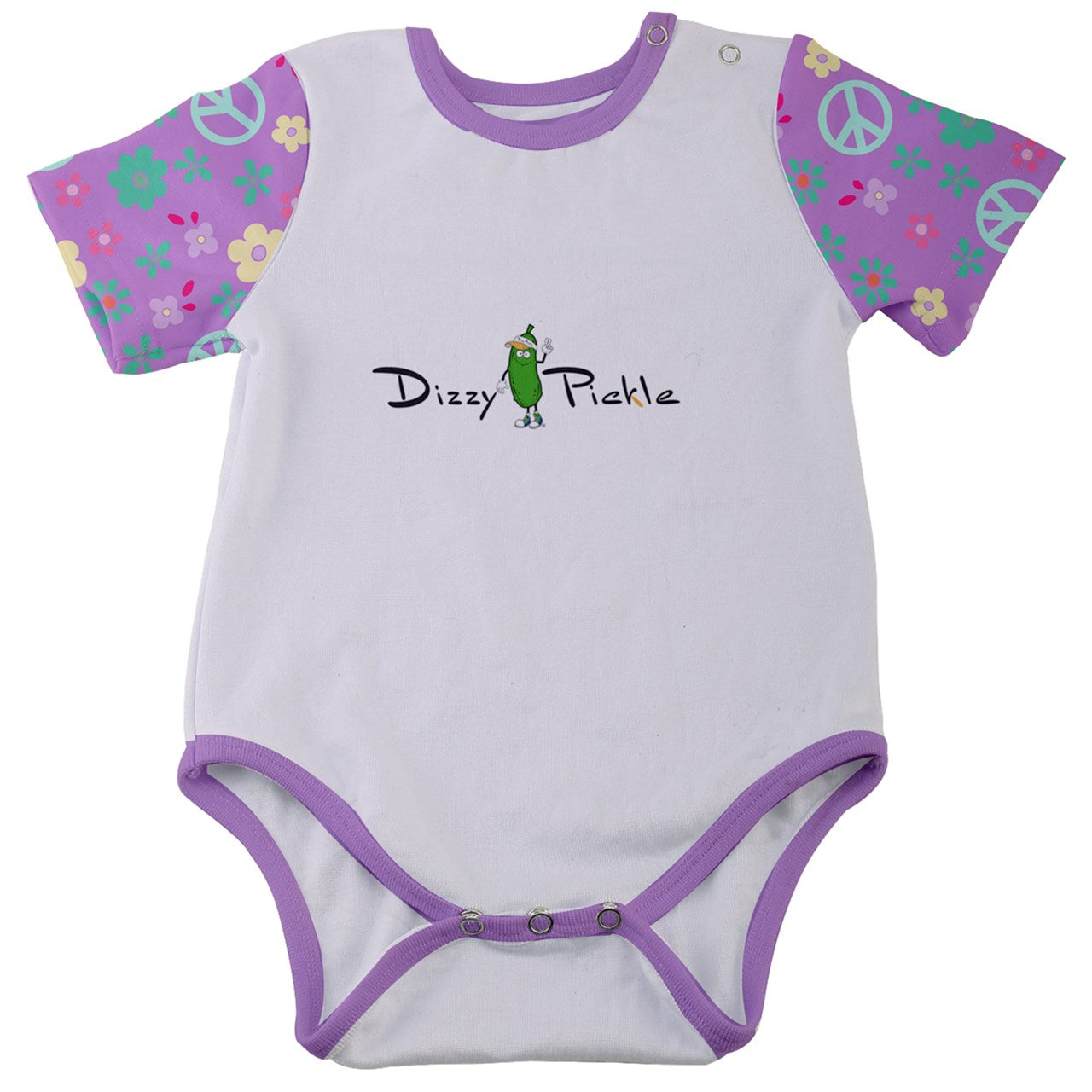 Dizzy Pickle Lil Dizzy Hope Lavender IKBD Baby Short Sleeve Onesie