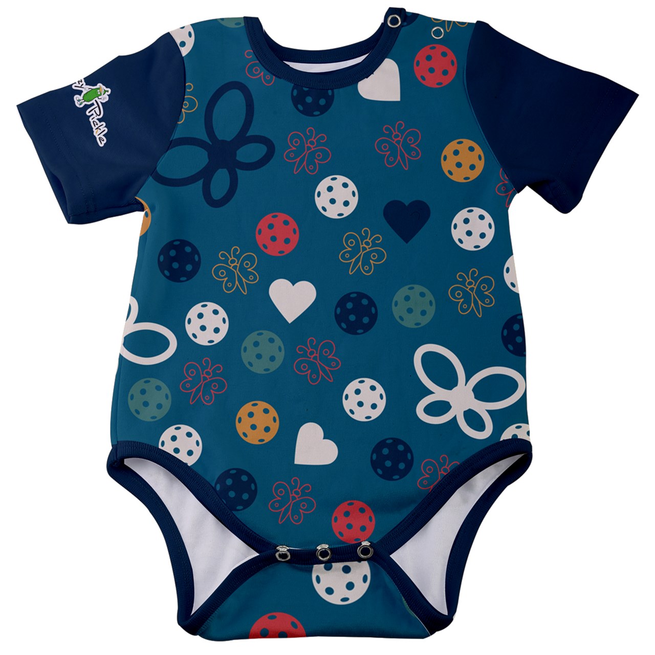 Dizzy Pickle Lil Dizzy Penny Blues Baby Short Sleeve Onesie