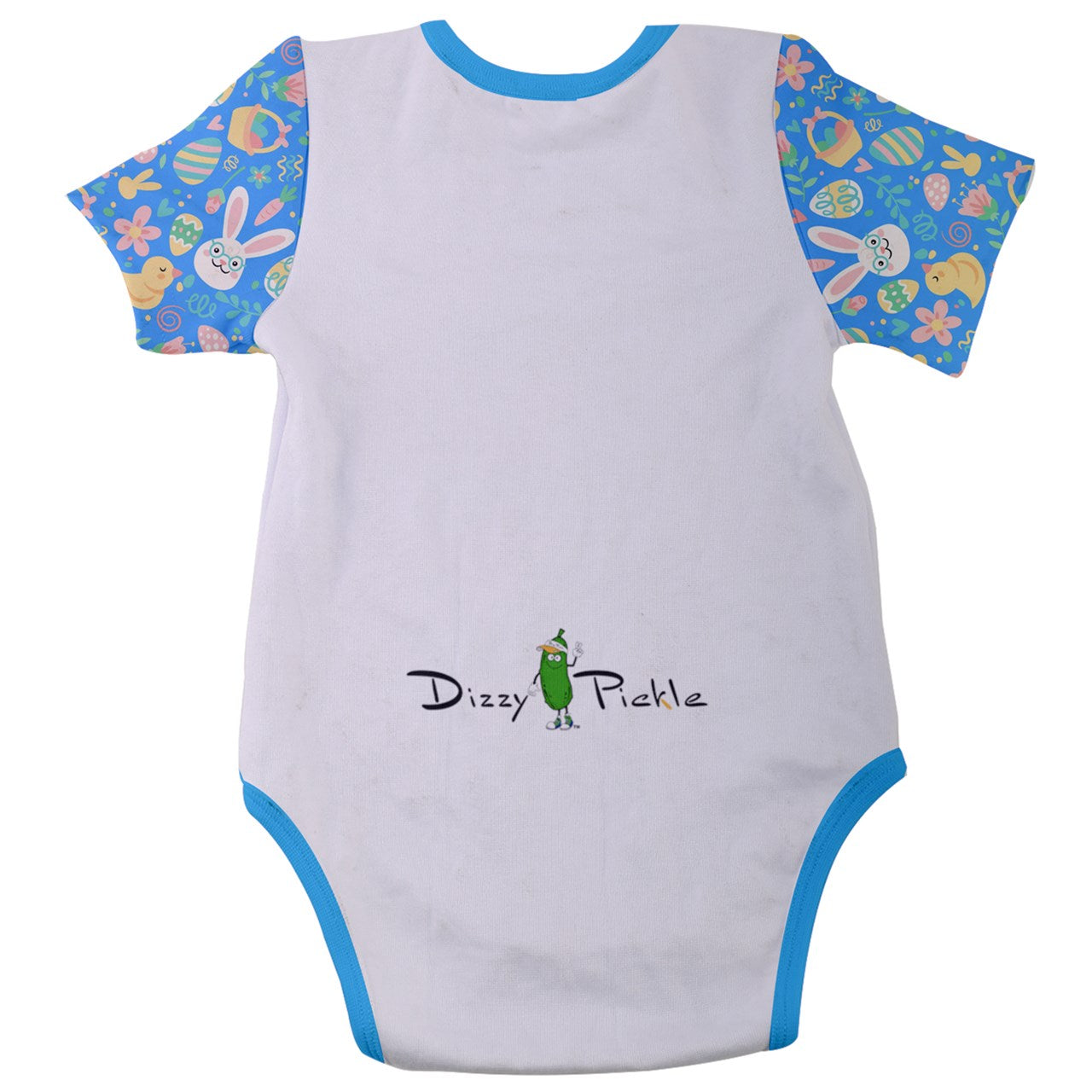 Dizzy Pickle Lil Dizzy Baby Boy Easter Eggs IKBD Baby Short Sleeve Onesie