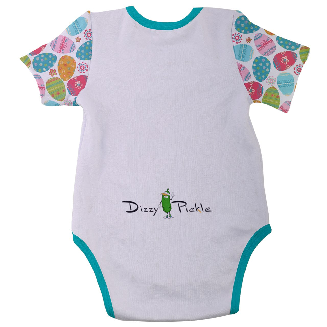 Dizzy Pickle Lil Dizzy Baby Girl Easter Eggs IKBD Baby Short Sleeve Onesies