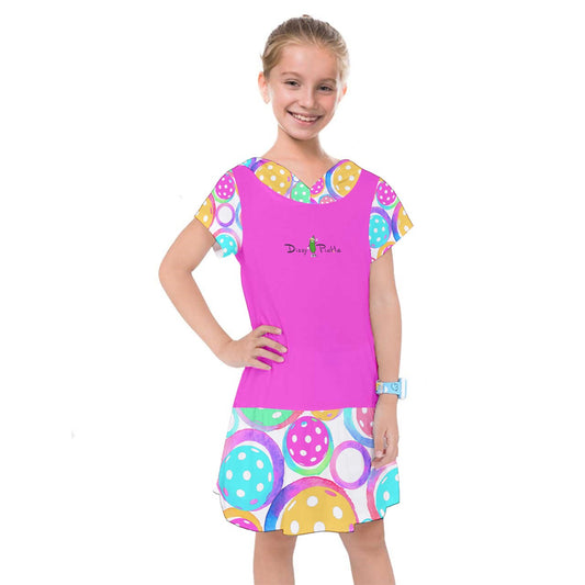 Dizzy Pickle Emily Main Girl's Pickleball Drop Waist Dress