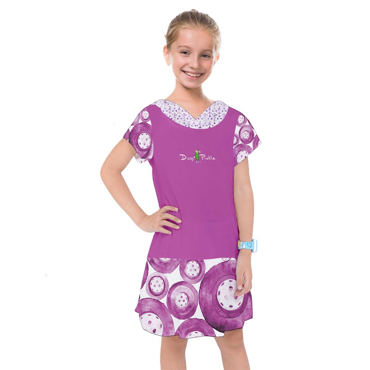 Dizzy Pickle Heidi MW Girl's Pickleball Drop Waist Dress