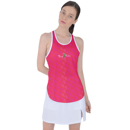 Dizzy Pickle GEO Watermelon Women's Pickleball Racer Back Mesh Tank Top