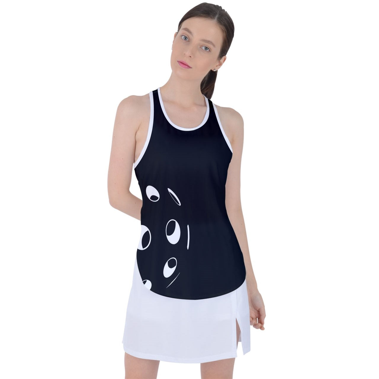 Dizzy Pickle Lisa BW Women's Pickleball Racer Back Mesh Tank Top