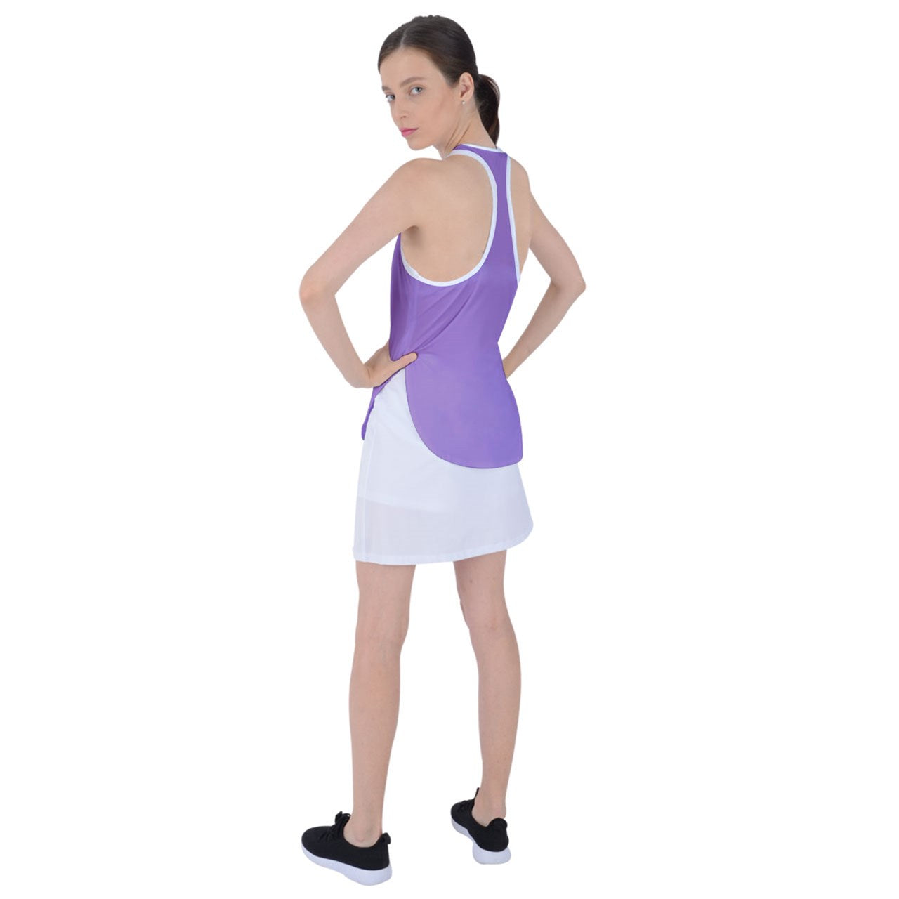 Dizzy Pickle DZY P Classic Lavender Women's Pickleball Racer Back Mesh Tank Top