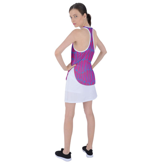 Dizzy Pickle GEO Daze Women's Pickleball Racer Back Mesh Tank Top