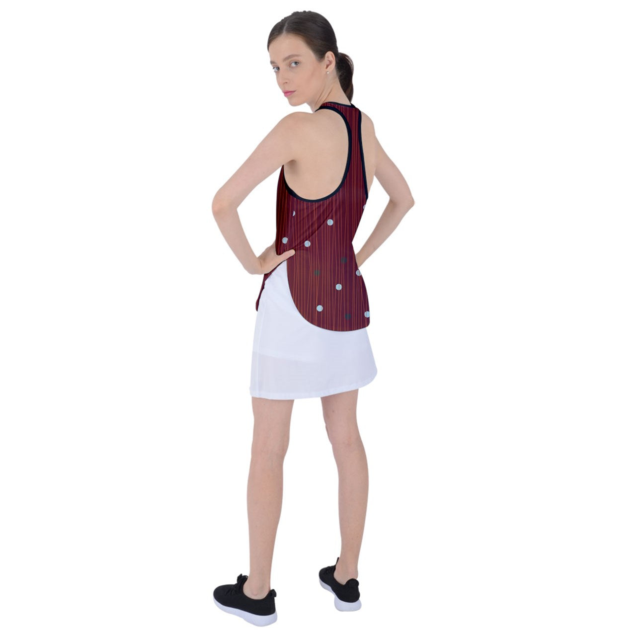 Dizzy Pickle GEO D010a Women's Pickleball Racer Back Mesh Tank Top