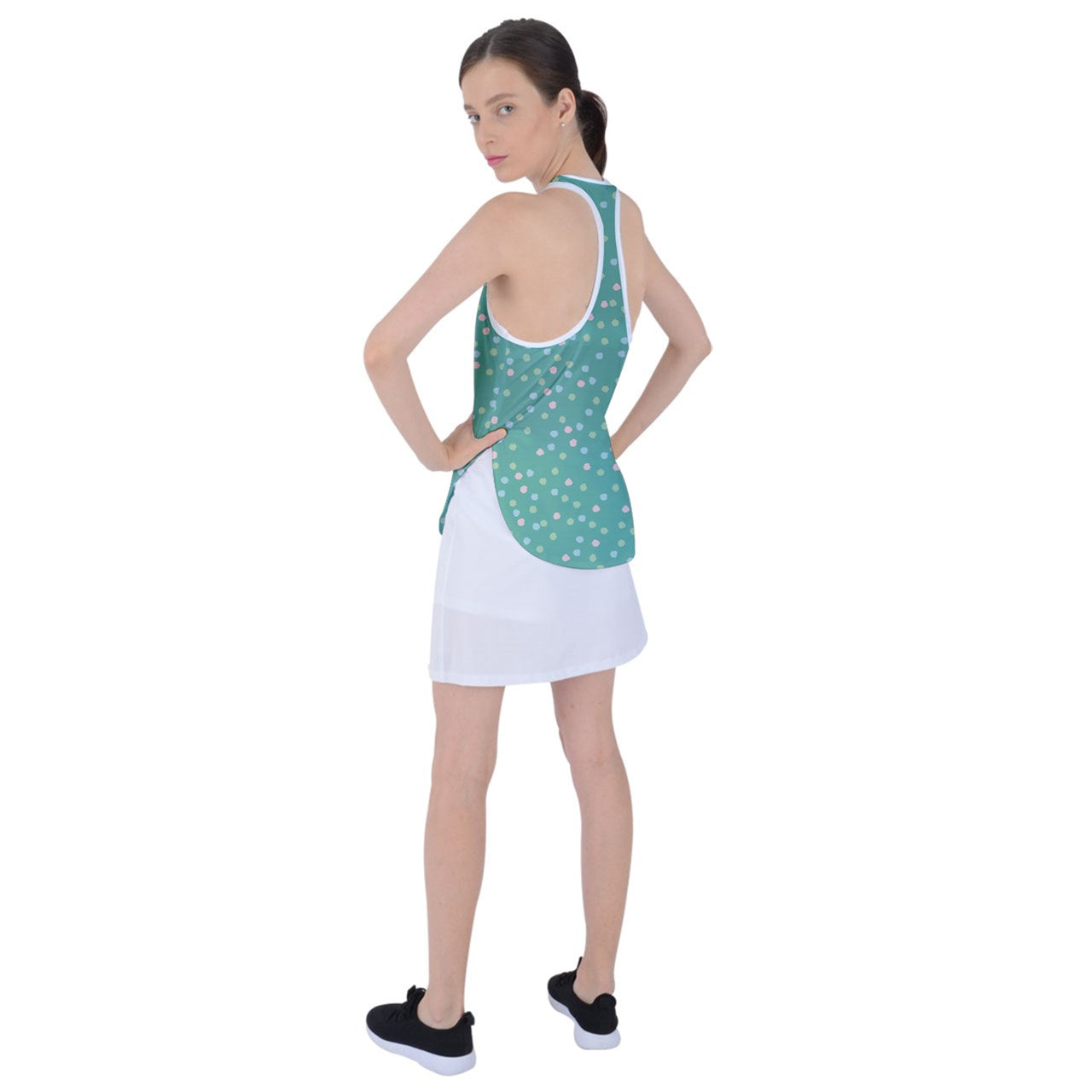 Dizzy Pickle GEO D054a Women's Pickleball Racer Back Mesh Tank Top