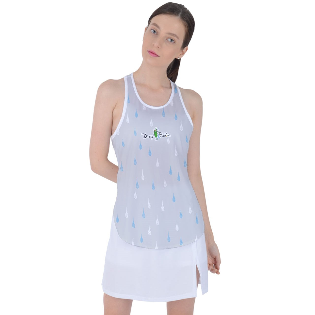 Dizzy Pickle DZY P Classic S053a Women's Pickleball Racer Back Mesh Tank Top