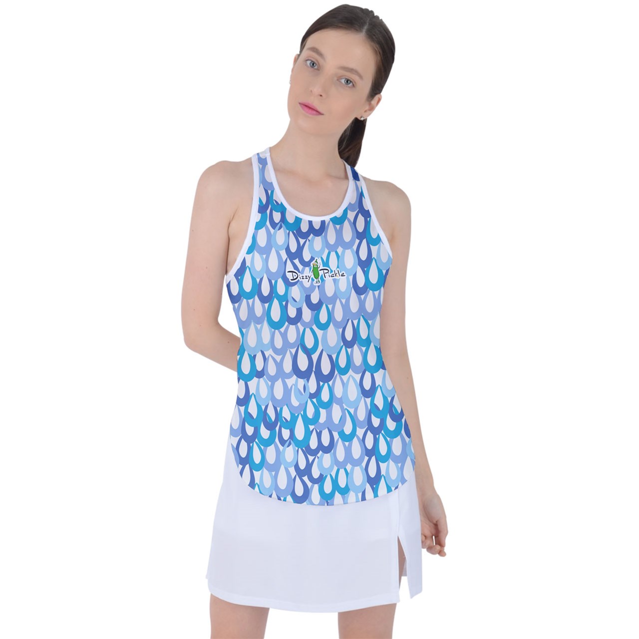 Dizzy Pickle DZY P Classic SS014a Women's Pickleball Racer Back Mesh Tank Top