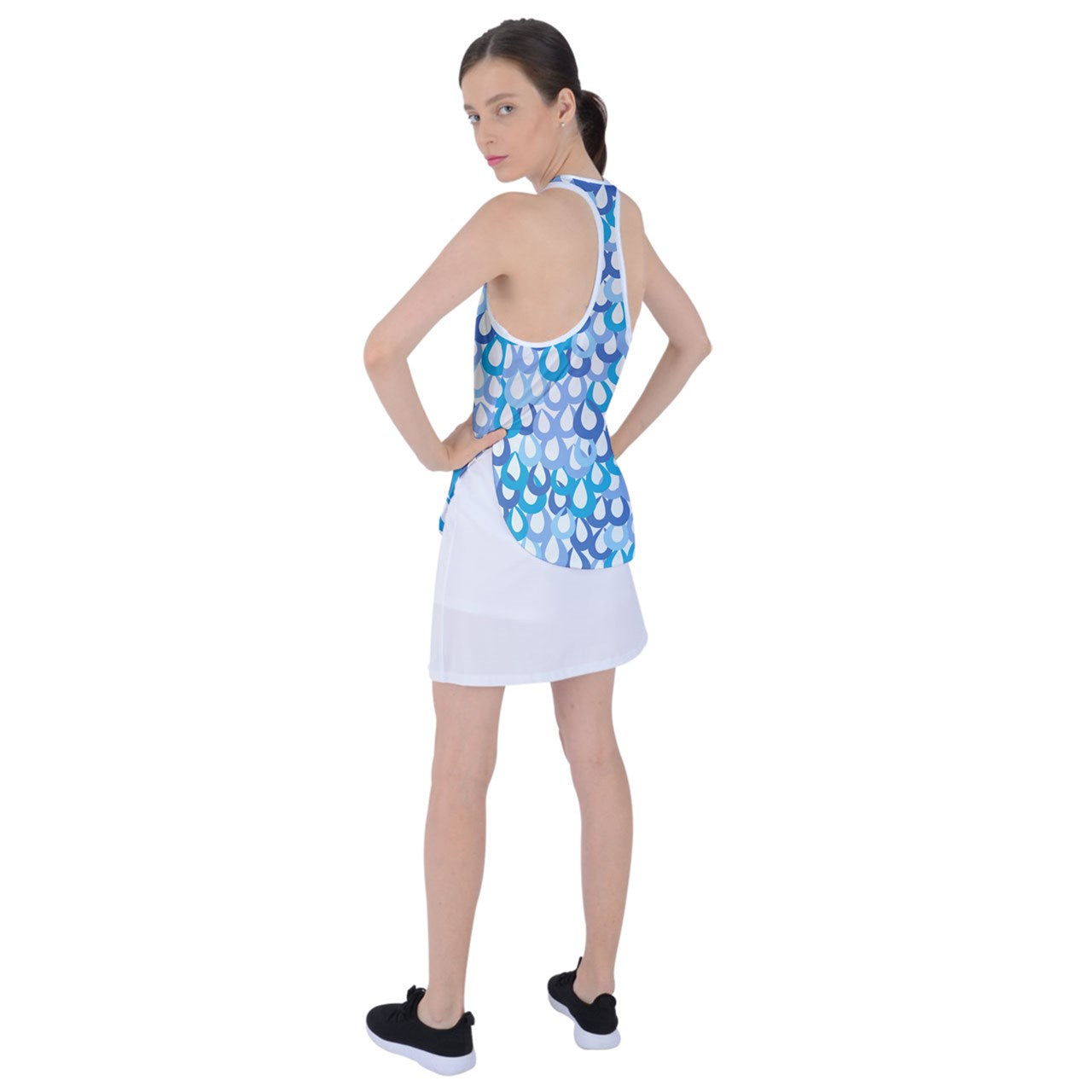 Dizzy Pickle DZY P Classic SS014a Women's Pickleball Racer Back Mesh Tank Top