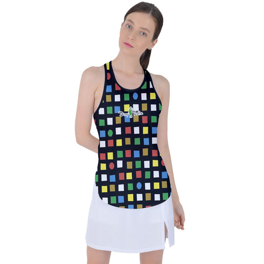 Dizzy Pickle DZY P Classic KD001a Women's Pickleball Racer Back Mesh Tank Top