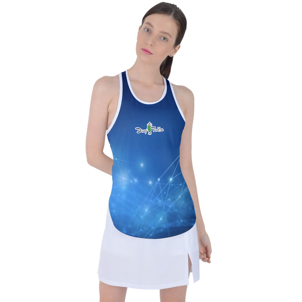 Dizzy Pickle Women's Pickleball Racer Back Mesh Tank Top 5T58B