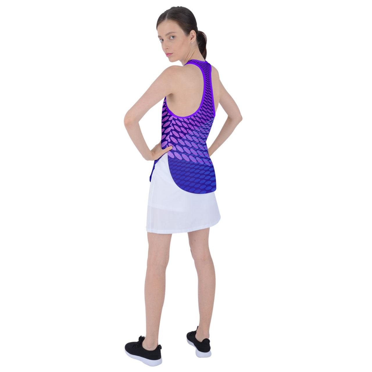 Dizzy Pickle Women's Pickleball Racer Back Mesh Tank Top 5T56Y