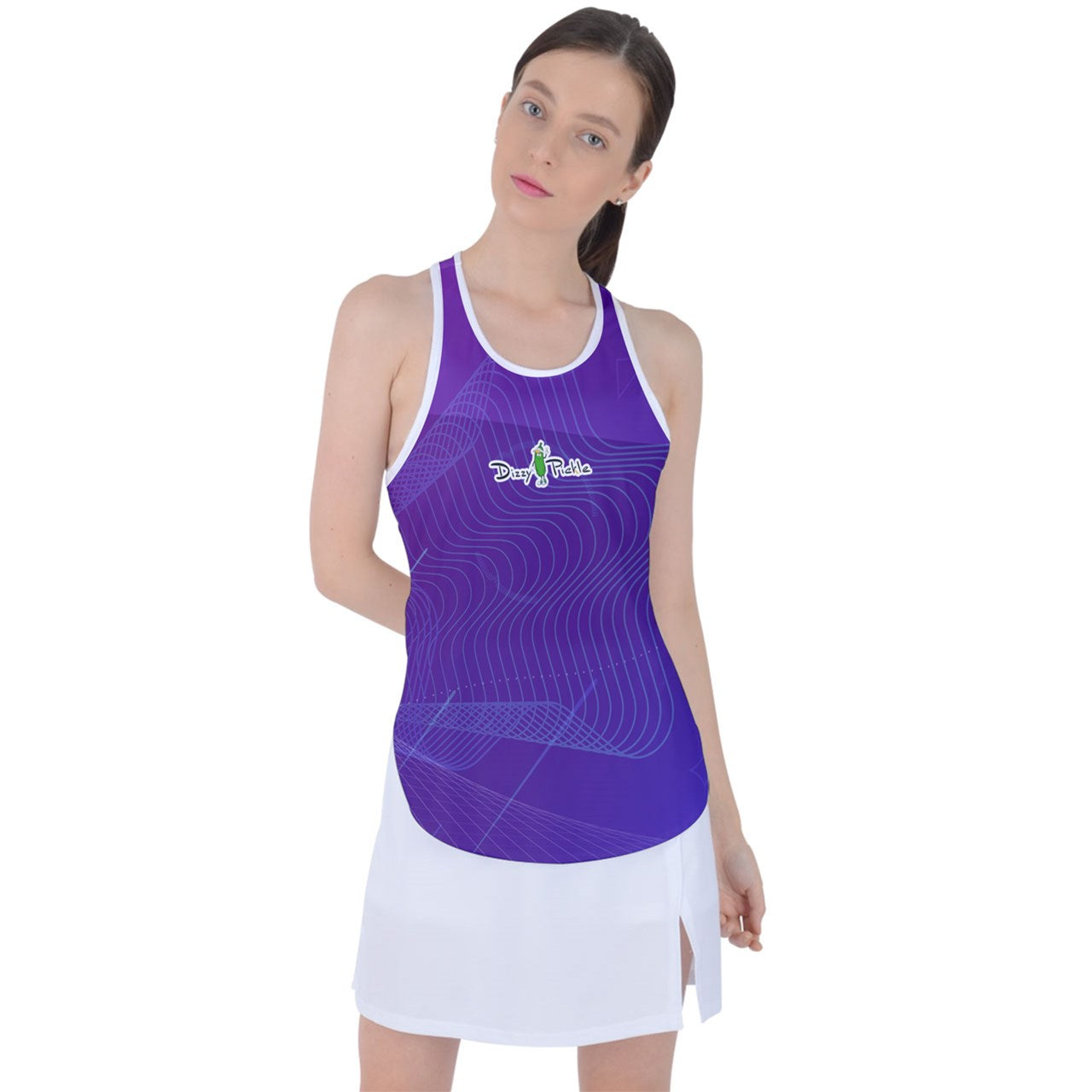 Dizzy Pickle Women's Pickleball Racer Back Mesh Tank Top 5T5KP