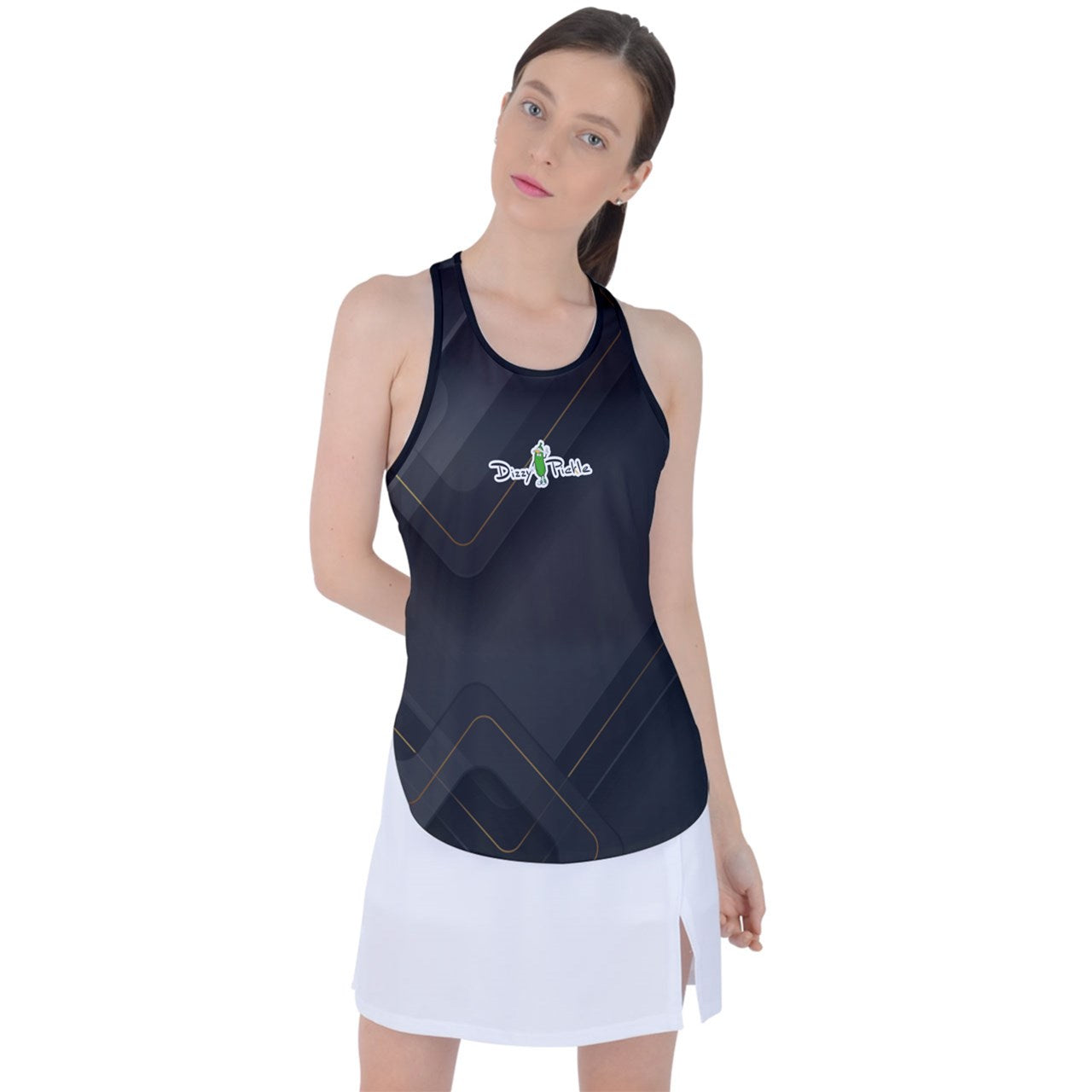 Dizzy Pickle Women's Pickleball Racer Back Mesh Tank Top 5T6VS