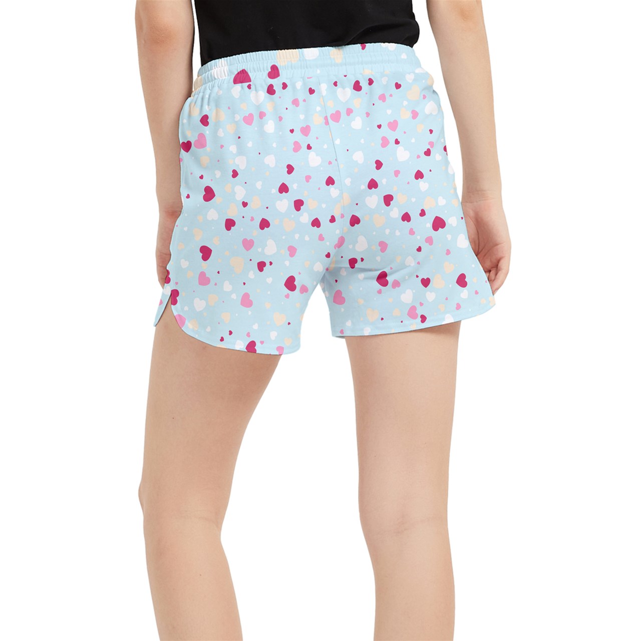 Dizzy Pickle Be Mine Hearts Women's 5" Pickleball Side-Split Shorts with Pockets