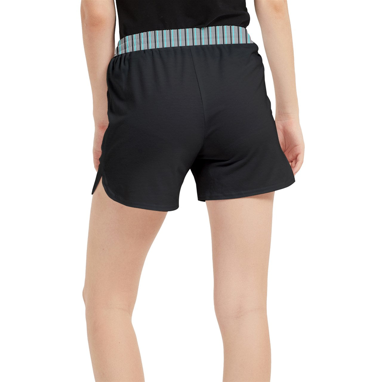 Dizzy Pickle Shelby Black Solid Black Women's 5" Pickleball Side-Split Shorts with Pockets