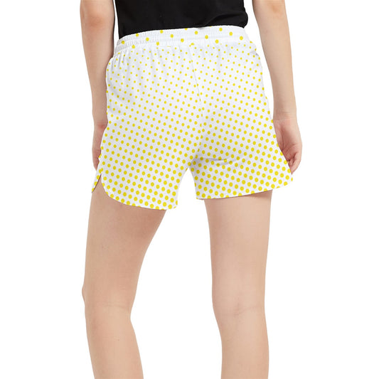 Dizzy Pickle Kim Yellow Women's 5" Pickleball Side-Split Shorts with Pockets